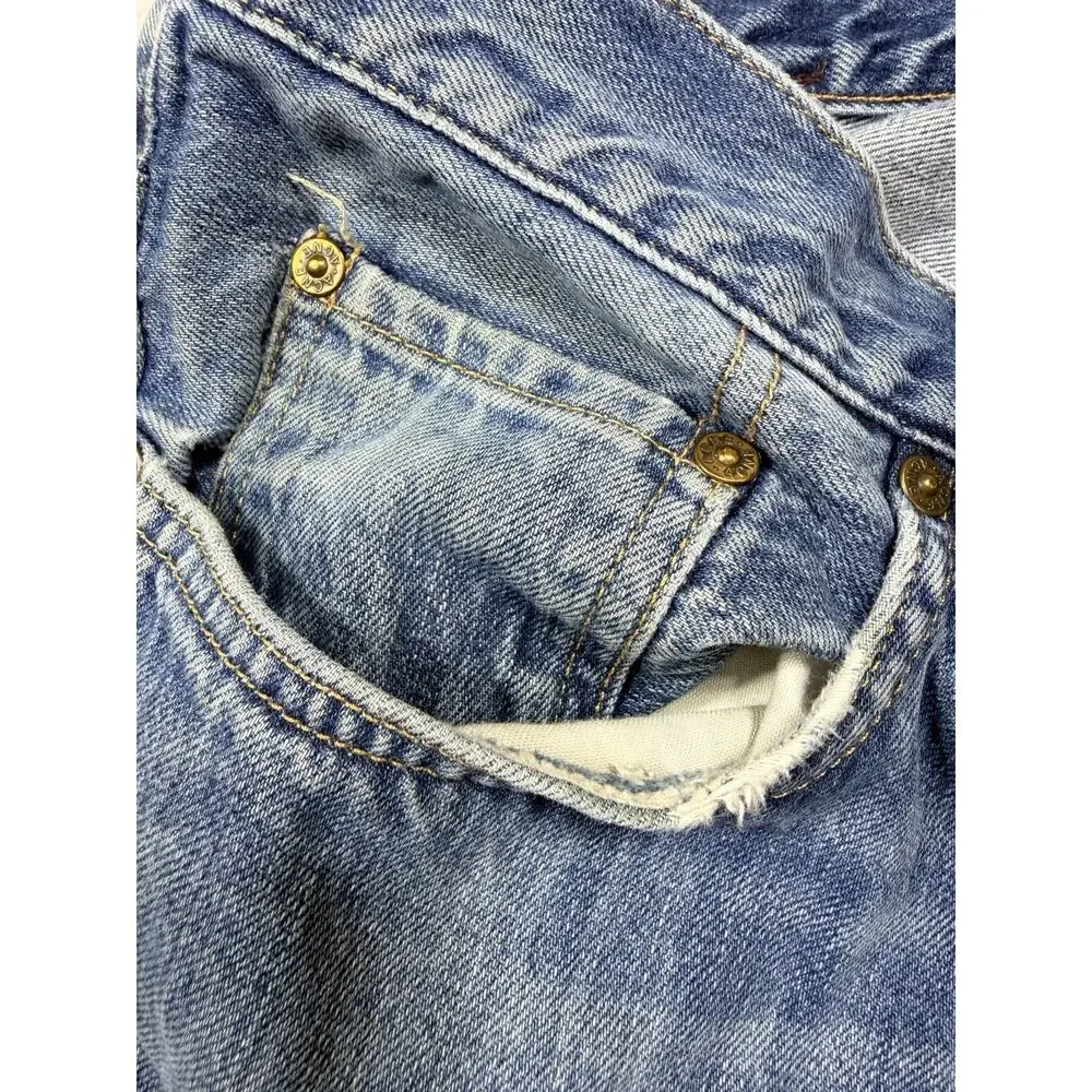 Acne Roc Verakai Jeans Men Size 36x34 Blue Indigo Slim Straight Button Fly EUC